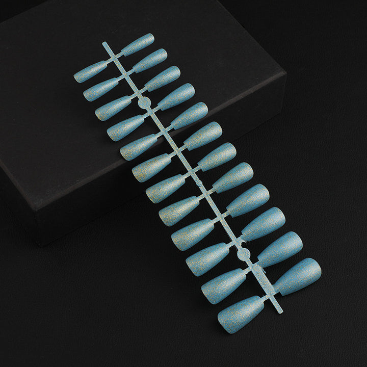 Artificial Nail Set with Elegant Glitter Effect Kalsten