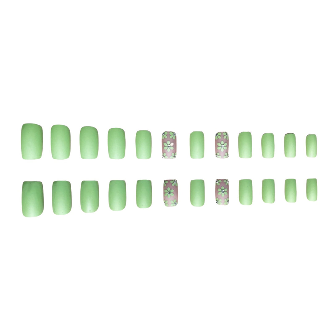 Floral Design Press-On Nails Kalsten