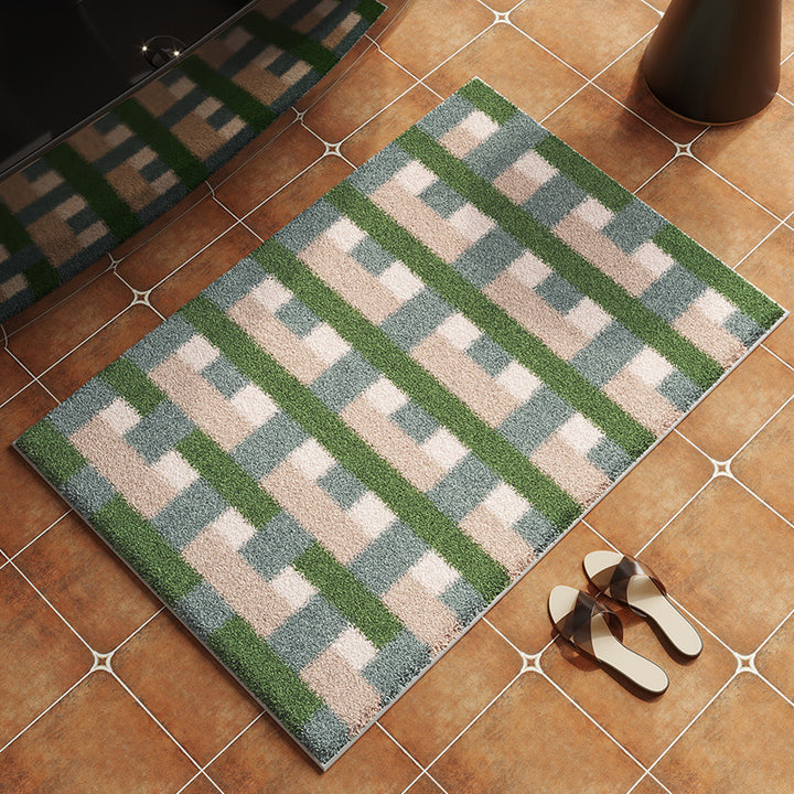 Geometric Patterned Non-Slip Bath Mat Kalsten