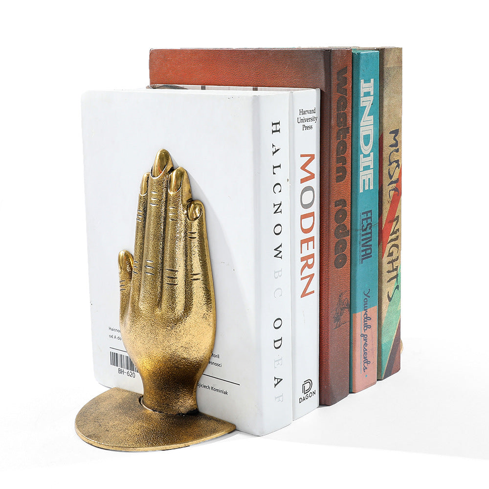 Decorative Hand-Shaped Bookends