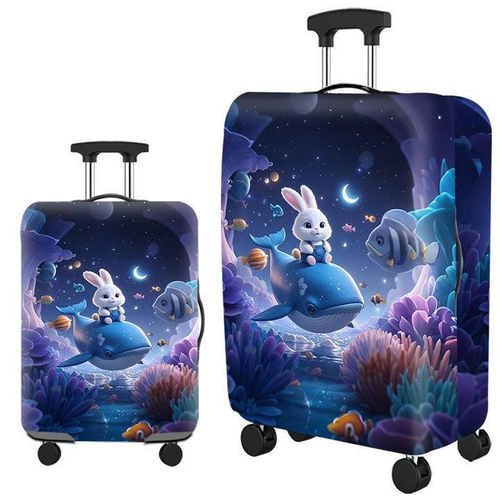 Artistic Cat-Themed Hard Shell Suitcase Kalsten