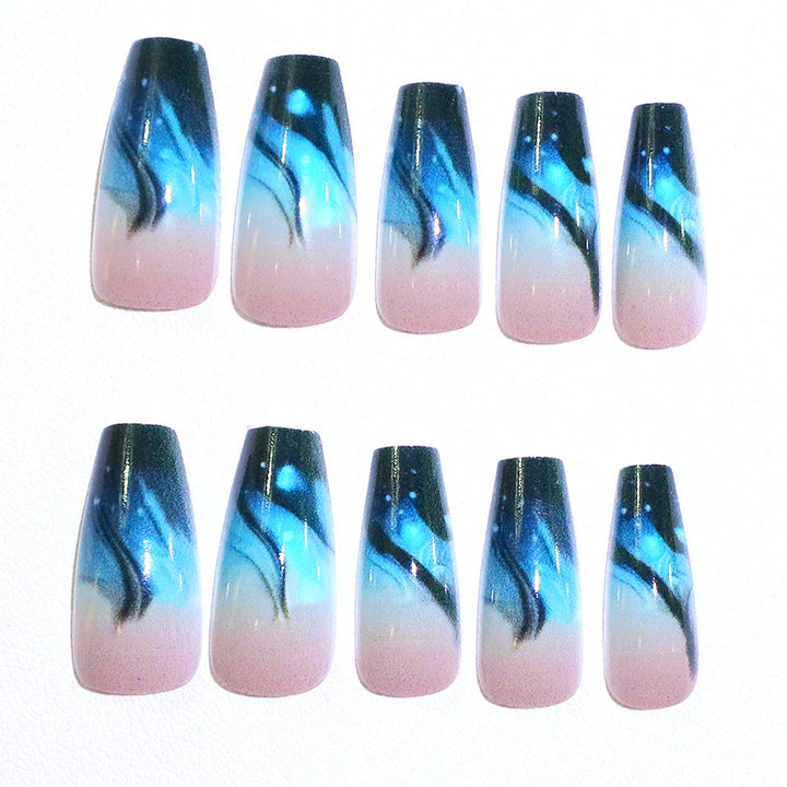 Artistic Long Acrylic Nail Extensions Kalsten