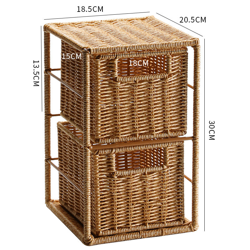 Multi-Tiered Woven Storage Organizer Kalsten