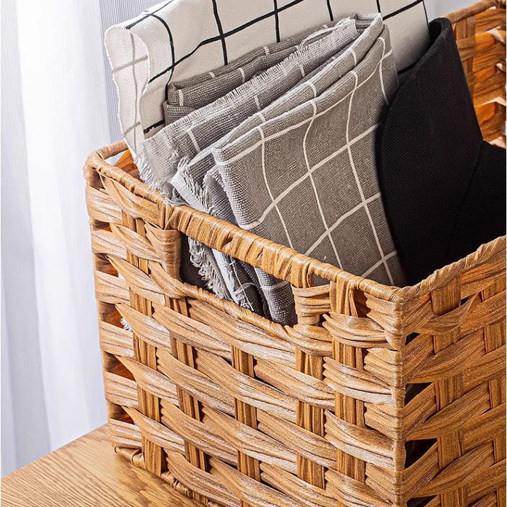 Sparkling storage basket with carrying handle Kalsten
