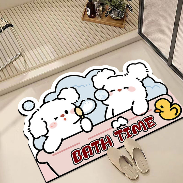Cute Cartoon Animal Bath Mat Kalsten