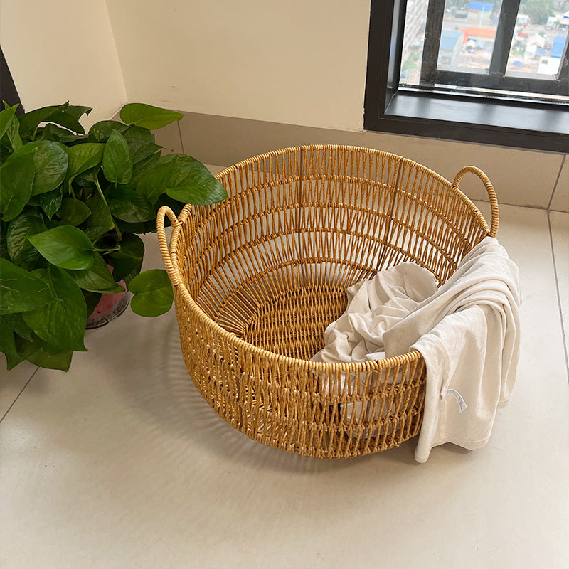 Handwoven Laundry Storage Basket Kalsten