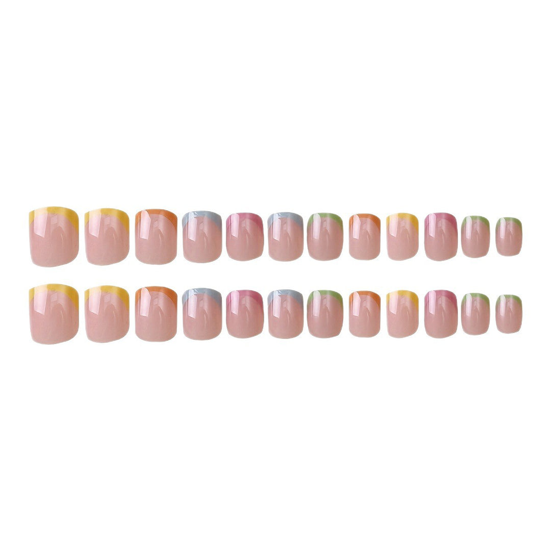 Artistic French Tip Nail Wrap Set Kalsten