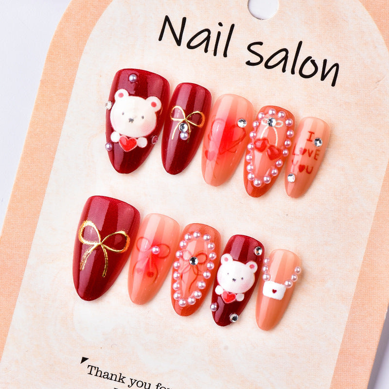Artistic Nail Set with Loving Designs Kalsten