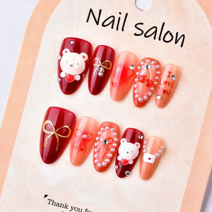 Artistic Nail Set with Loving Designs Kalsten