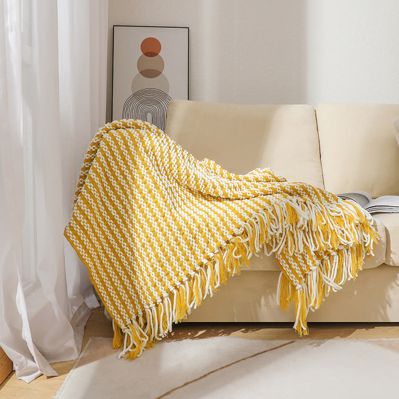 Textured Weave Throw Blanket