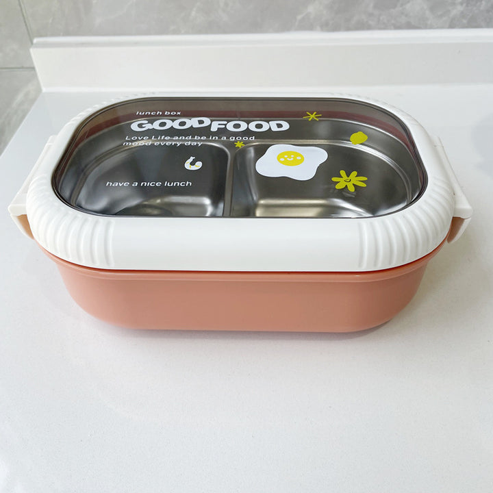 Dual-Section Leak-Proof Lunch Box