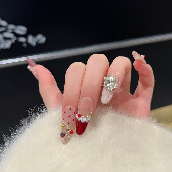 Festive-Themed Press-On Nail Art Set Kalsten