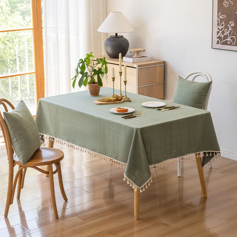 Elegant Textured Tablecloth