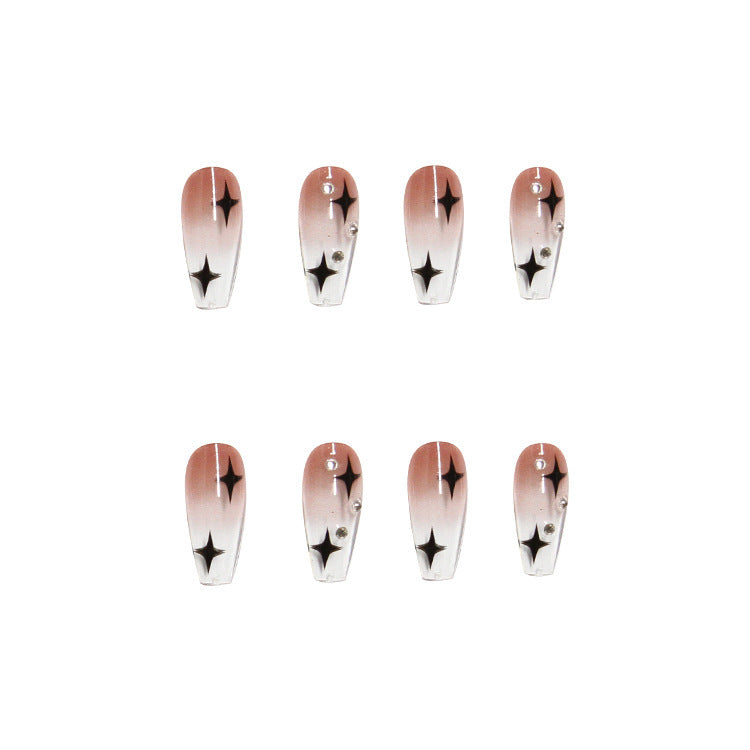 Trendy artificial nails with star design Kalsten