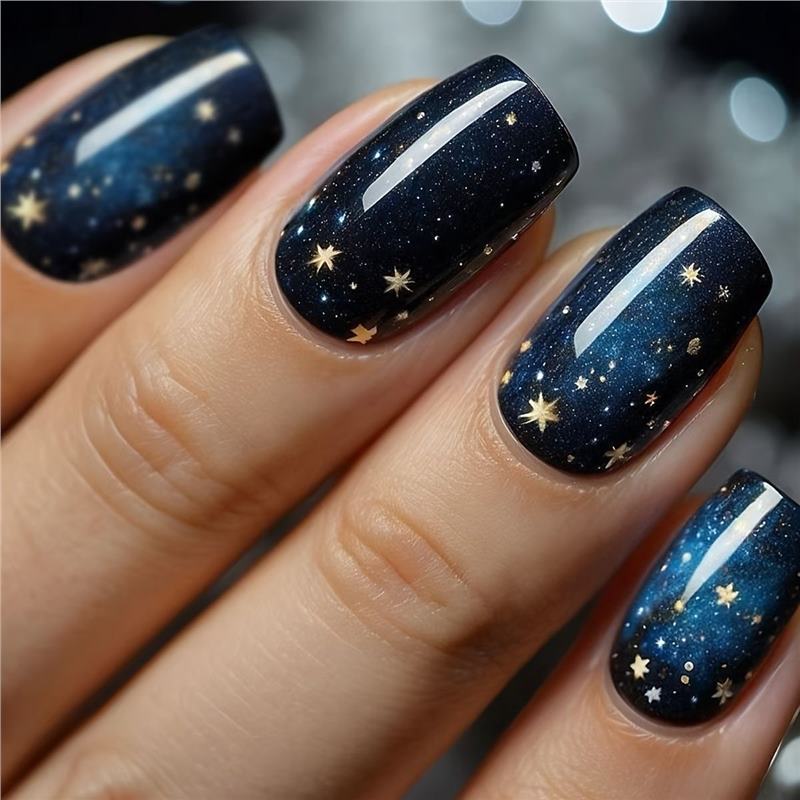 Celestial Starry Night Press-On Nail Set Kalsten
