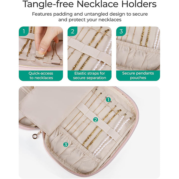 Jewelry Organizer Bag with Side Pockets Kalsten