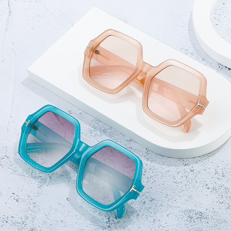 Stylish Oversized Hexagonal Sunglasses Kalsten