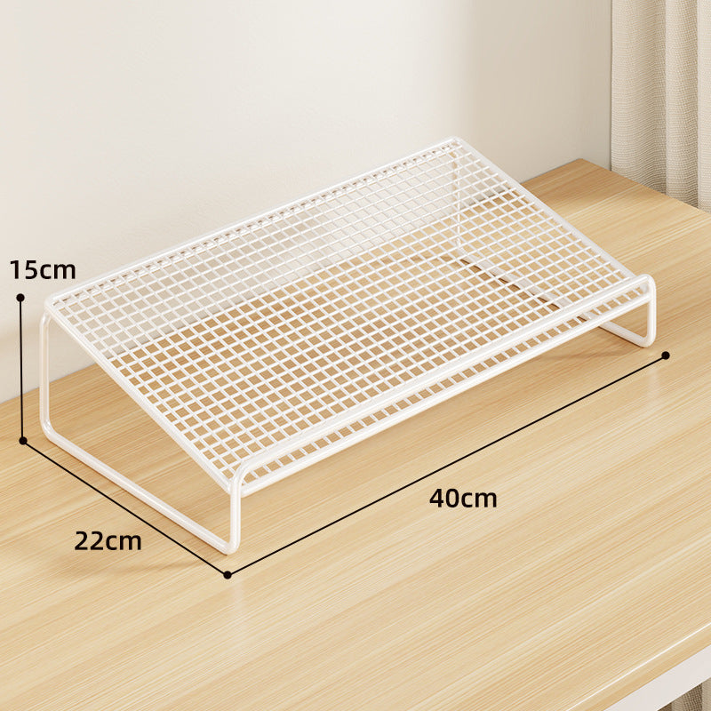 Mesh Stackable Desk Organizer Shelf Riser