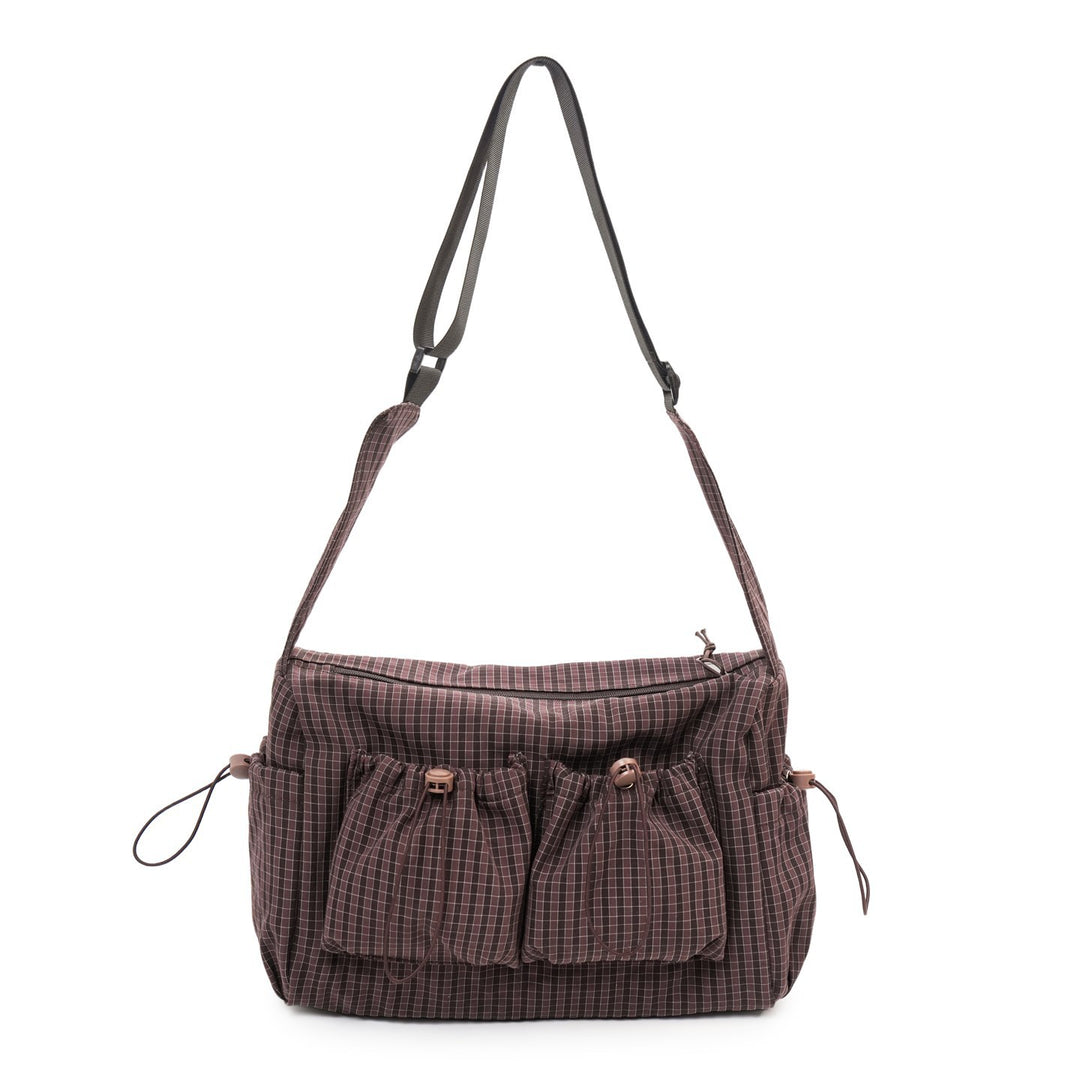 Multi-Pocket Utility Shoulder Bag