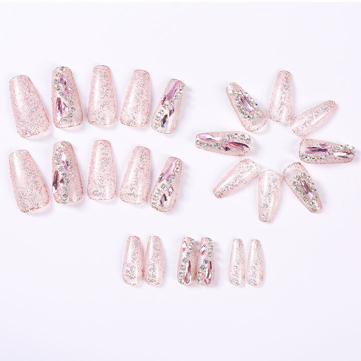Glamorous Rhinestone-Decorated Press-On Nail Tips Kalsten