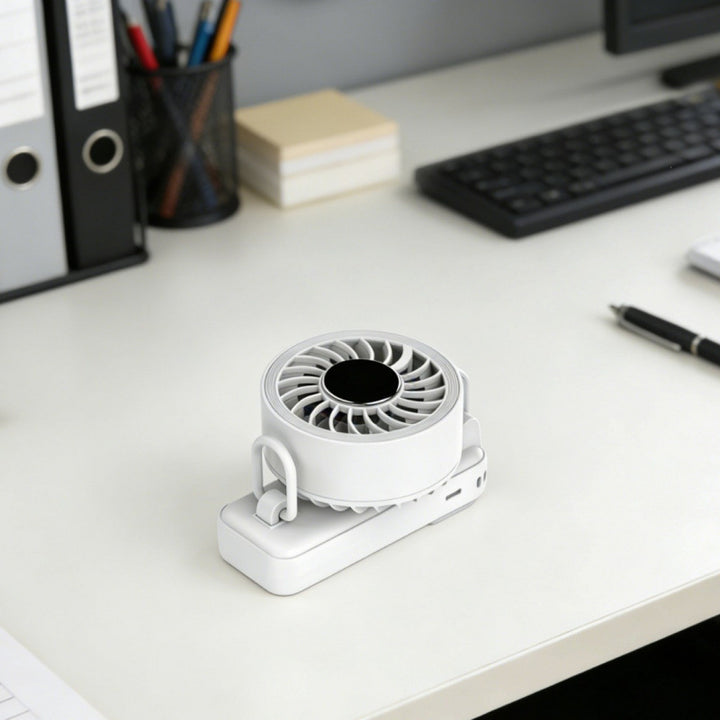 Ladies portable mini air circulator with temperature display Kalsten