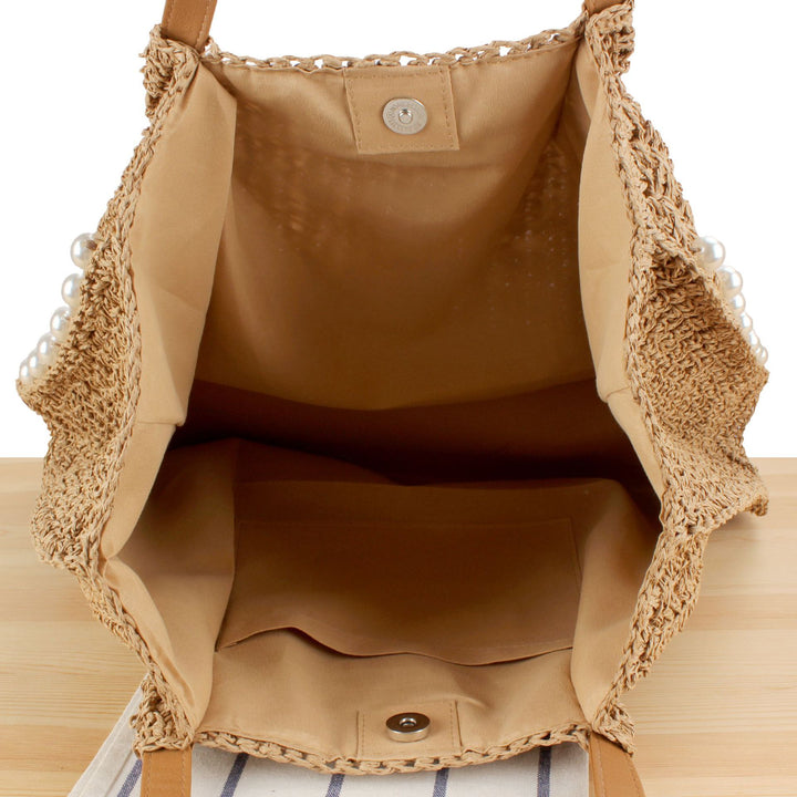 Expressive straw bag Kalsten