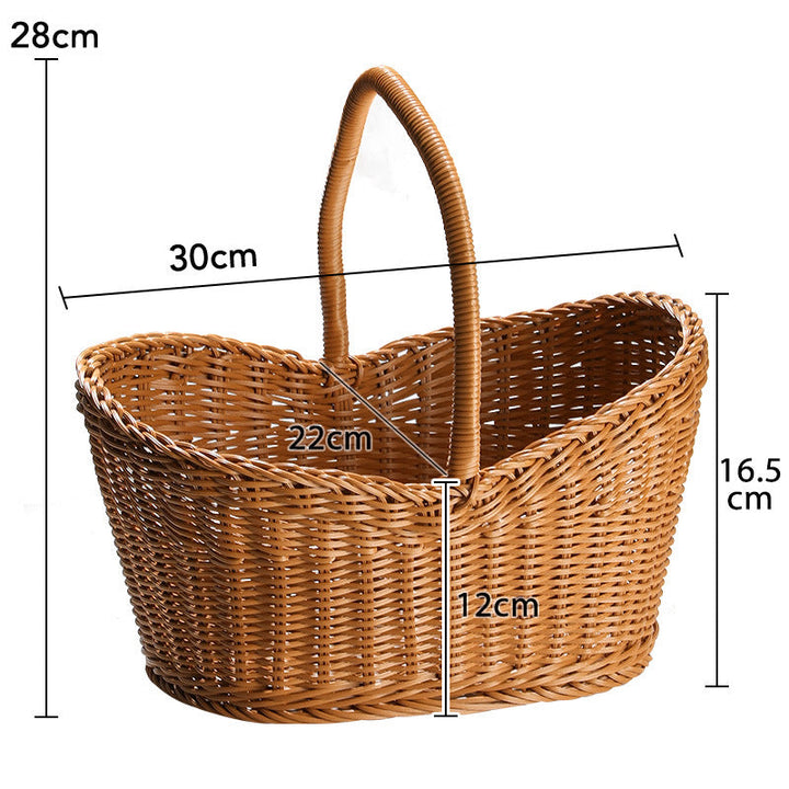Handcrafted Woven Market Basket Kalsten