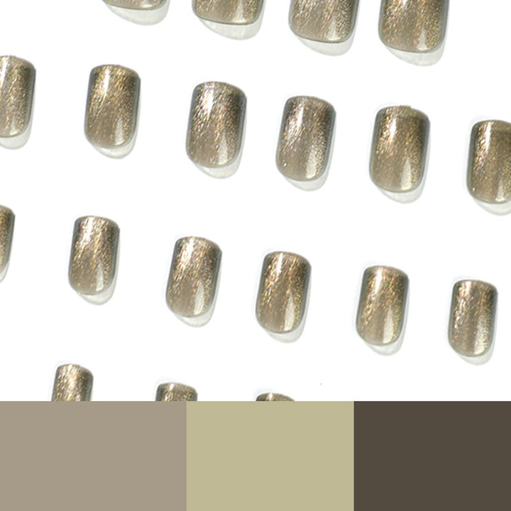 Artful Nail Extensions with Glitter and Ombre Effect Kalsten