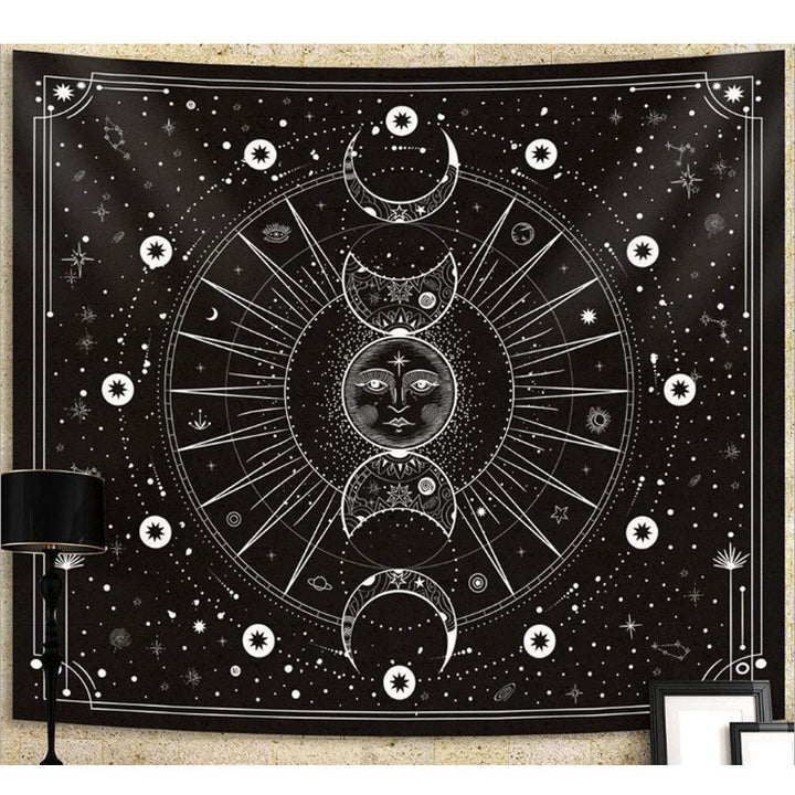 Zodiac-Themed Decorative Wall Tapestry