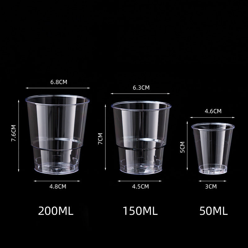Unisex Disposable Transparent Drinking Cups Kalsten