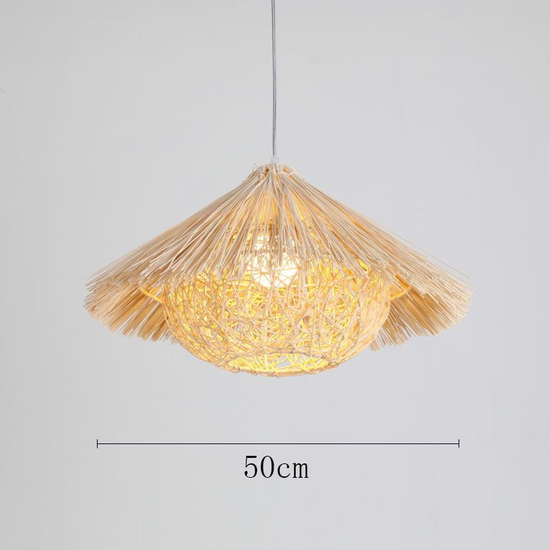 Organic Woven Pendant Light