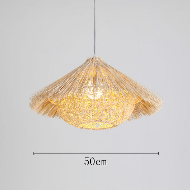 Organic Woven Pendant Light