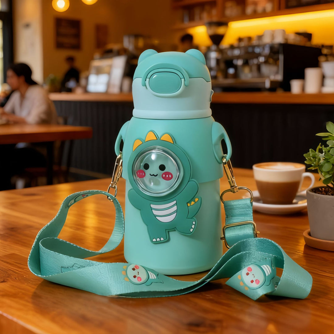 Insulated drinking bottle with integrated carrying strap Kalsten