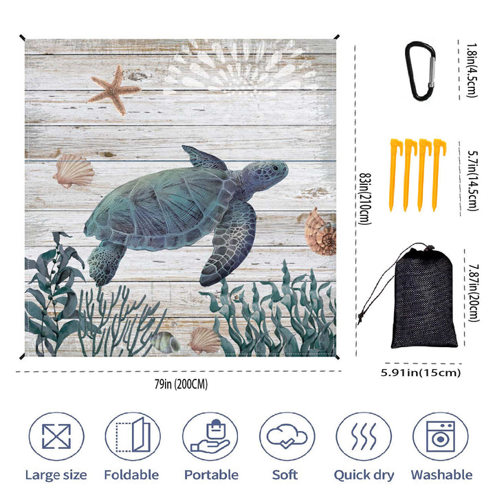 Large Portable Beach Mat Kalsten