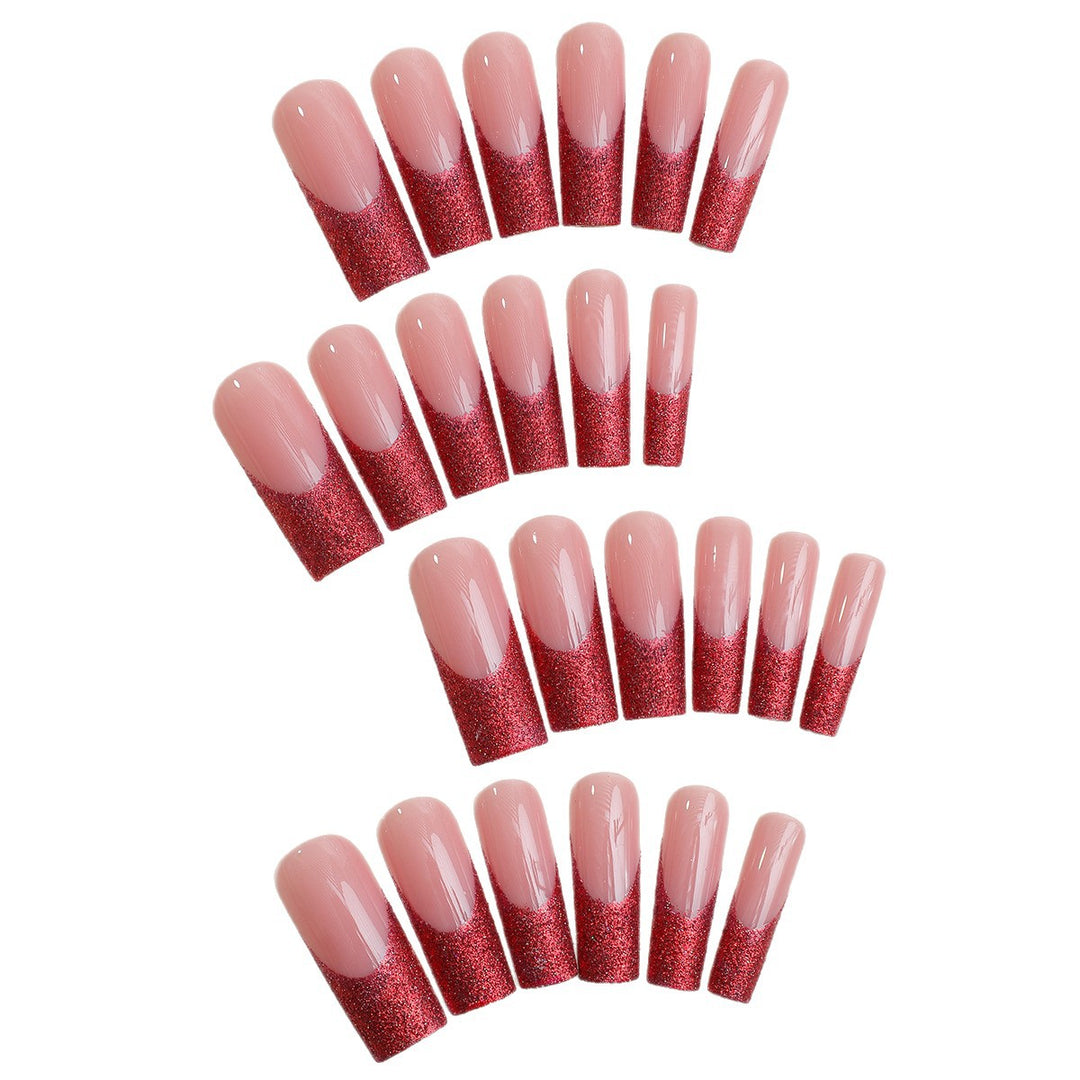 Glitter Tip Press-On Nail Set