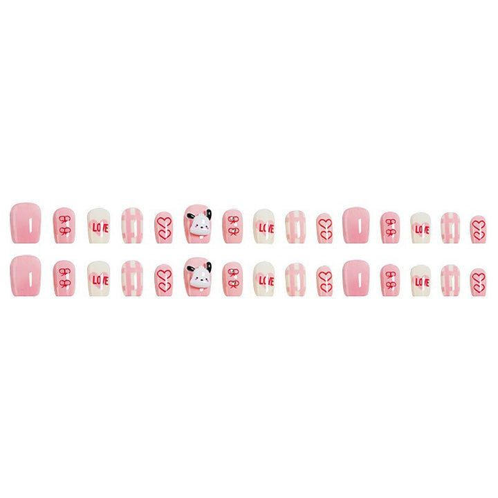 Creative nail art set with modern heart designs Kalsten