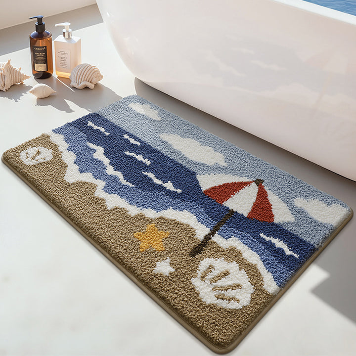 Playful Dog-Themed Bath Mat Kalsten