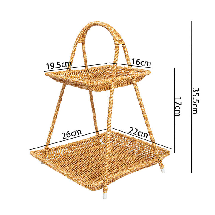 Decorative Woven Serving Tray Kalsten