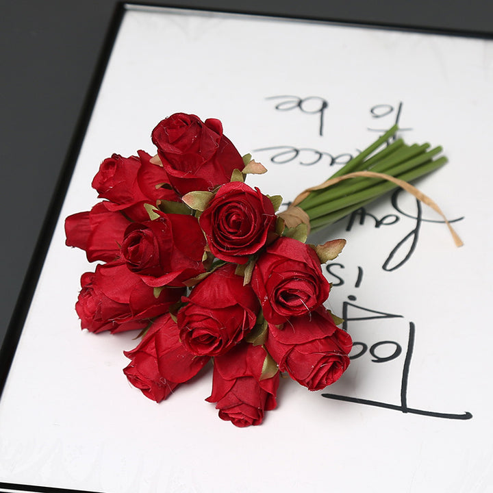 Elegant Faux Rose Bouquet for Home Decor