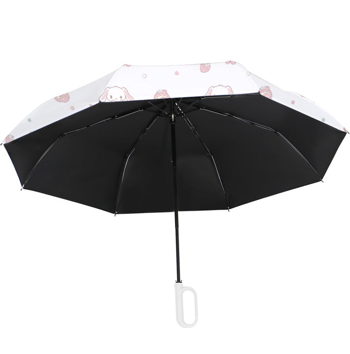 Women's Automatic Folding Umbrella with Playful Animal Design Kalsten
