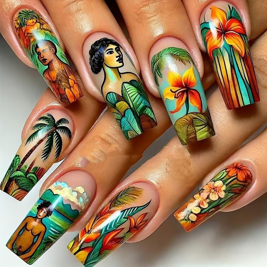 Artful Nail Extensions with Elegant Tips Kalsten