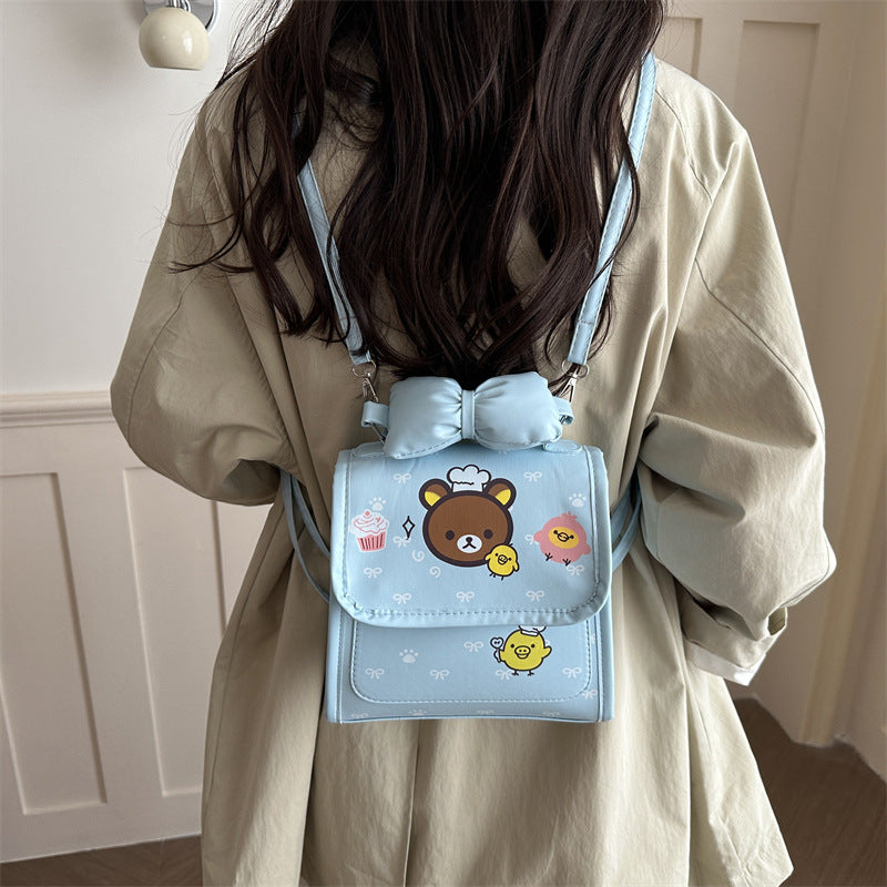 Cute Cartoon Print Crossbody Bag
