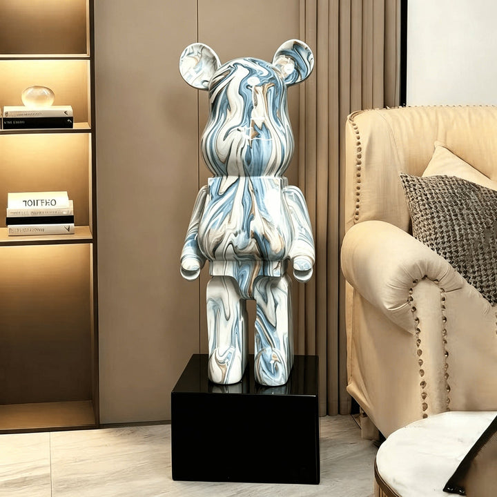 Artistic Bear Figurine for Indoor Home Display