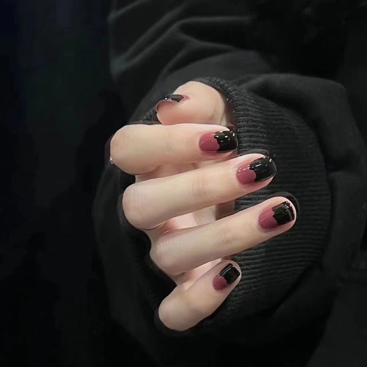 Artistic Dual-Tone Press-On Nail Set