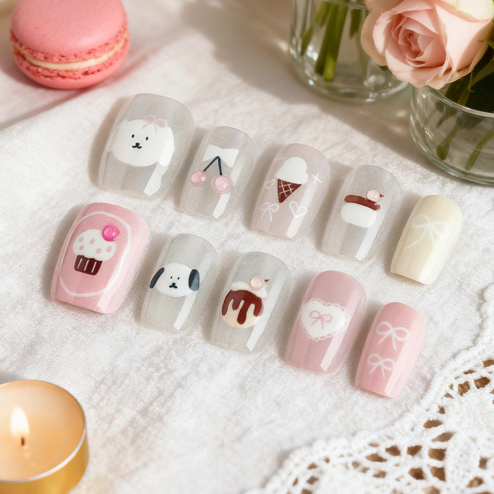 Cute Themed Press-On Nail Set Kalsten