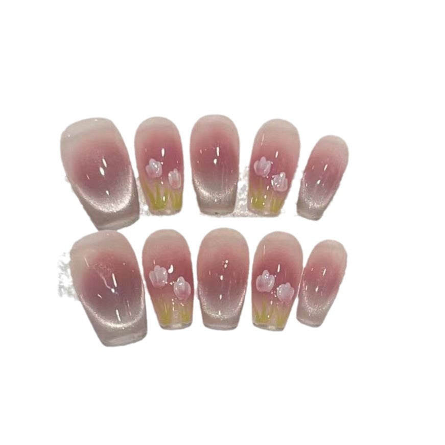 Floral Ombre Press-On Nails Kalsten