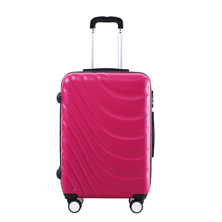 Unisex Stylish Wave-Pattern Hard Shell Carry-on Suitcase Kalsten