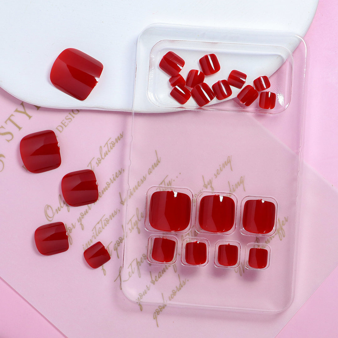 Premium Pedicure Press-On Nails Kalsten