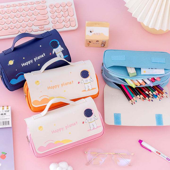 Stylish Astronaut-themed Pencil Case Kalsten