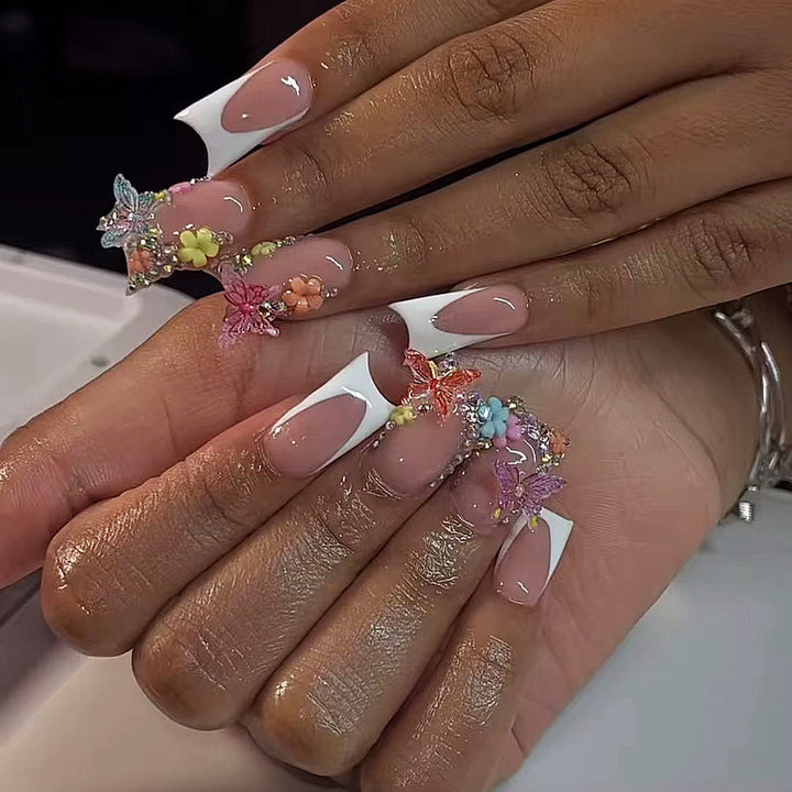 Artificial nails with unique 3D decorations Kalsten